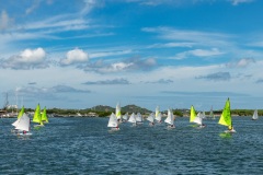 SMYC dinghies racing in the lagoon